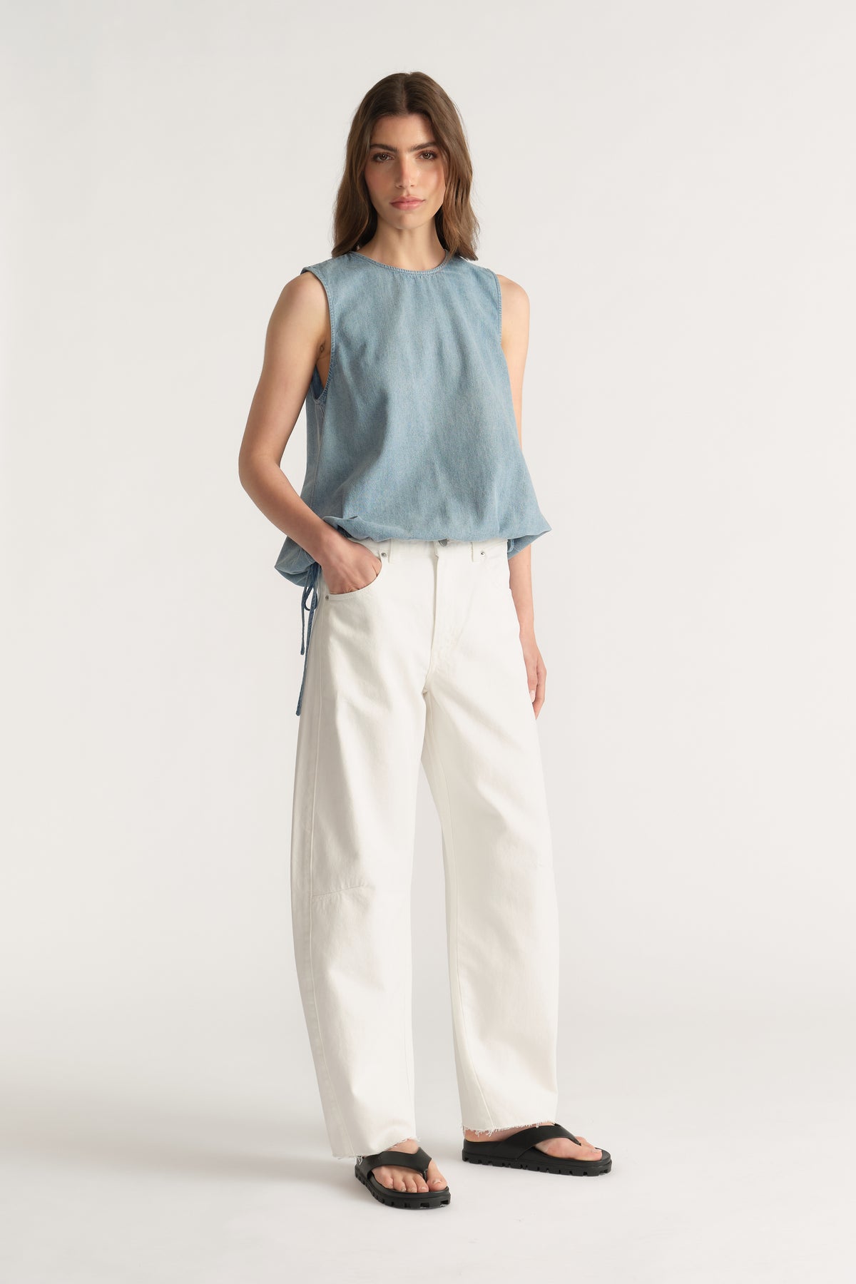 D-Luxe Denim Cocoon Top