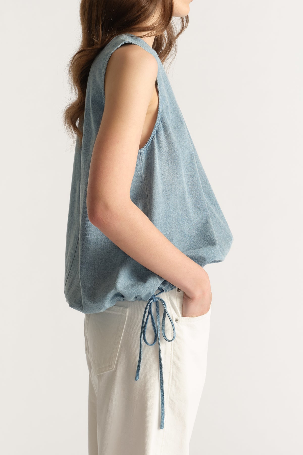 D-Luxe Denim Cocoon Top