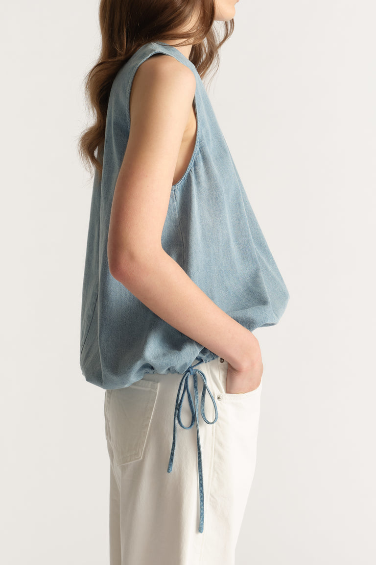 D-Luxe Denim Cocoon Top