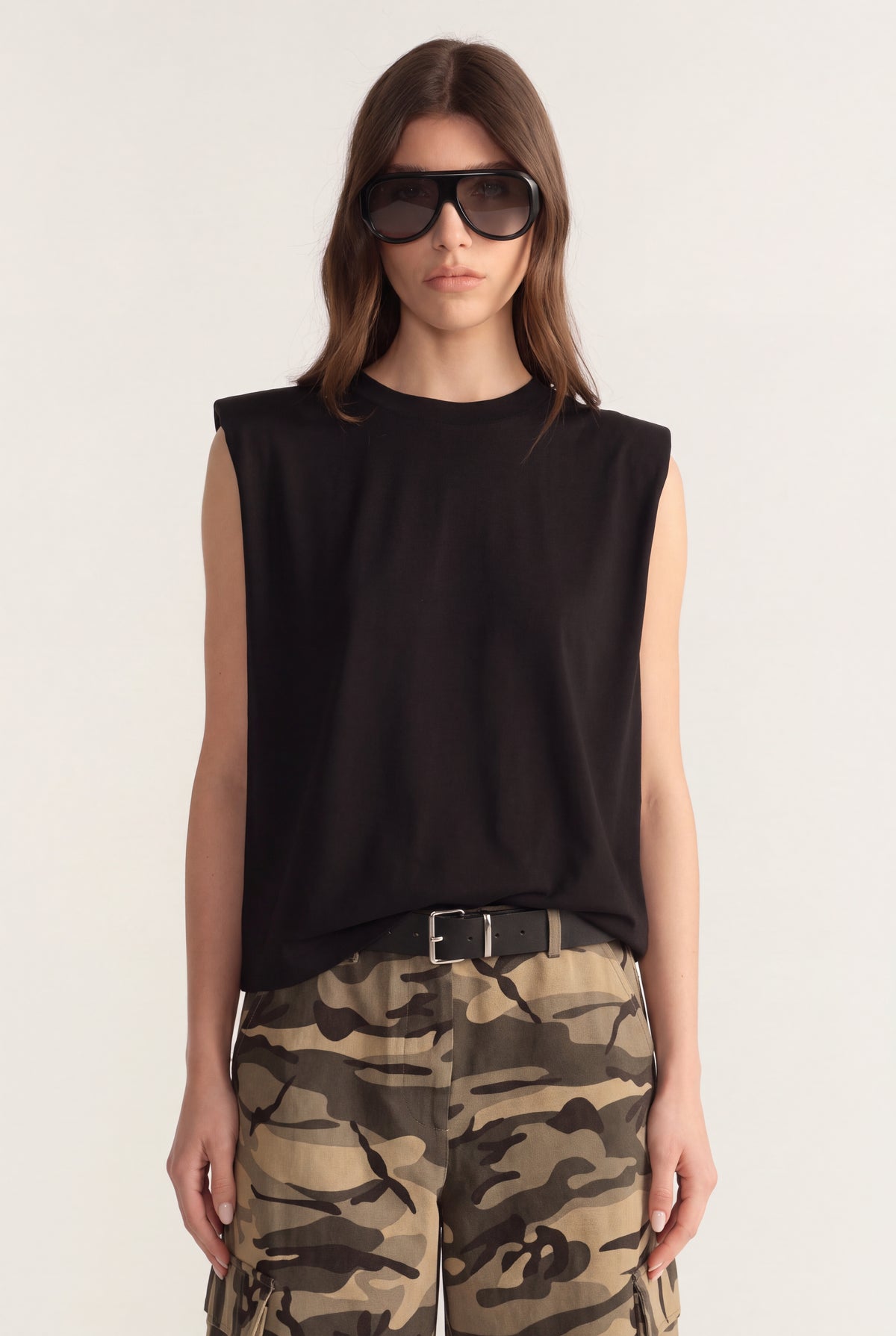 D-Luxe Shoulder Pad Tank