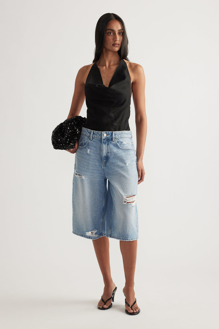 Corey Longline Denim Short