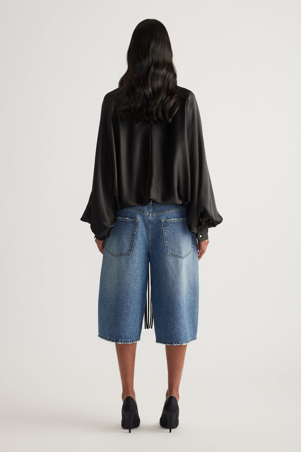 Delta Batwing Satin Top