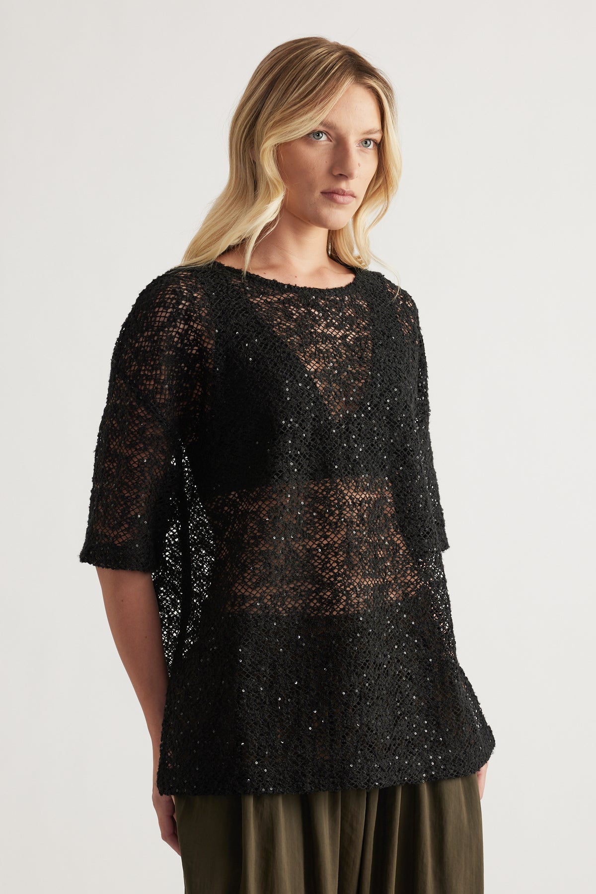 Maddie Sequin Boxy Tee