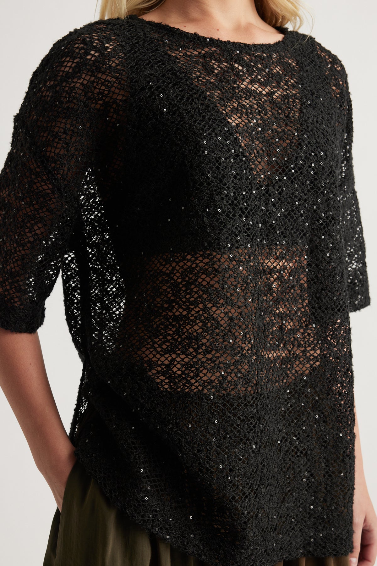 Maddie Sequin Boxy Tee