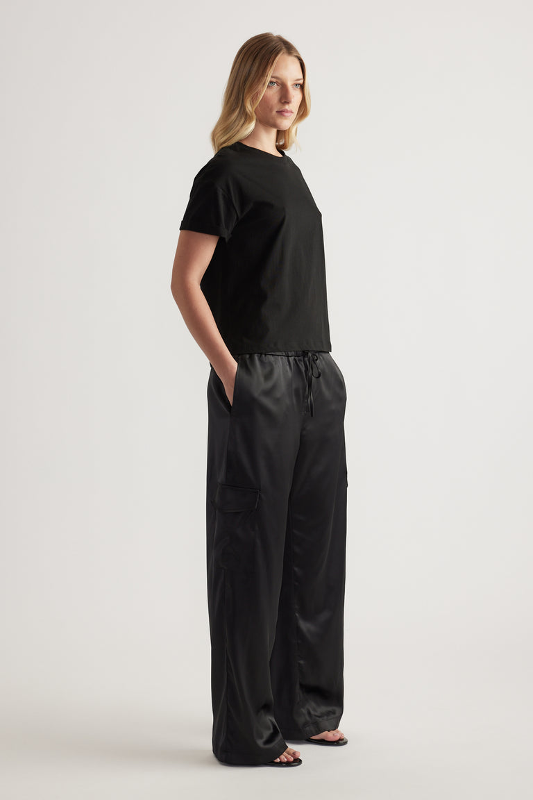 Annie Satin Cargo Pant
