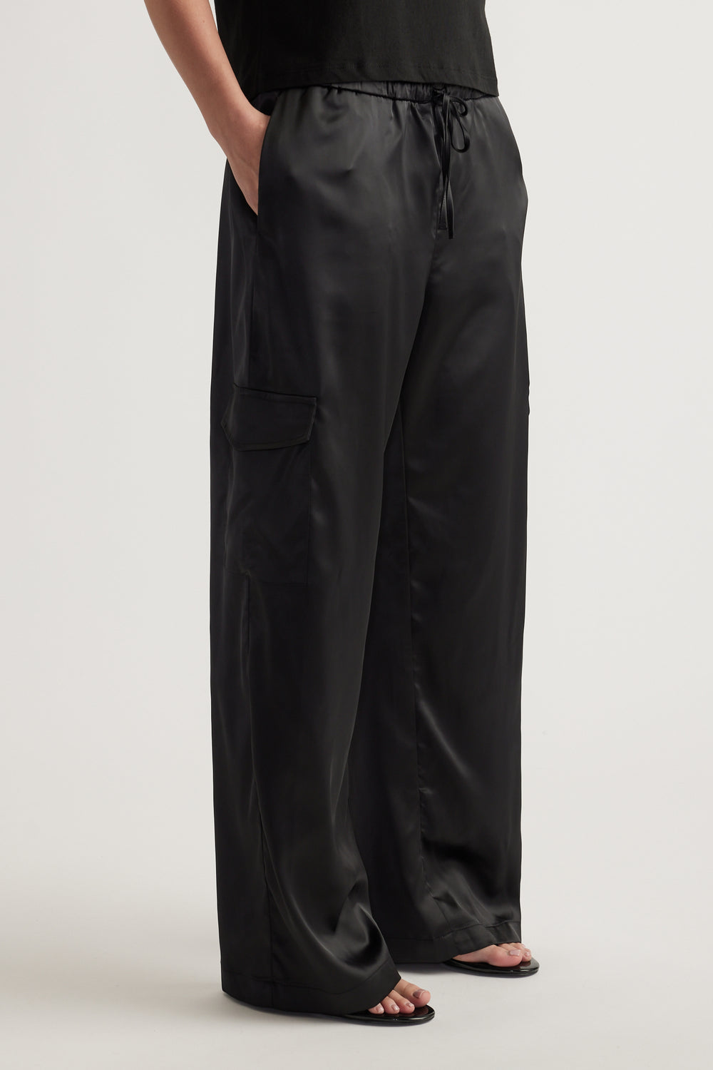 Annie Satin Cargo Pant