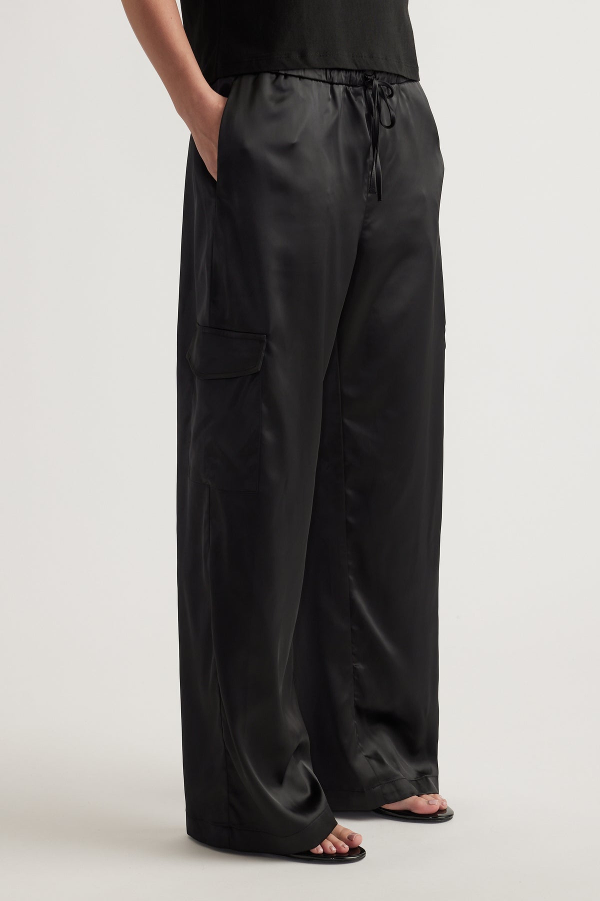 Annie Satin Cargo Pant