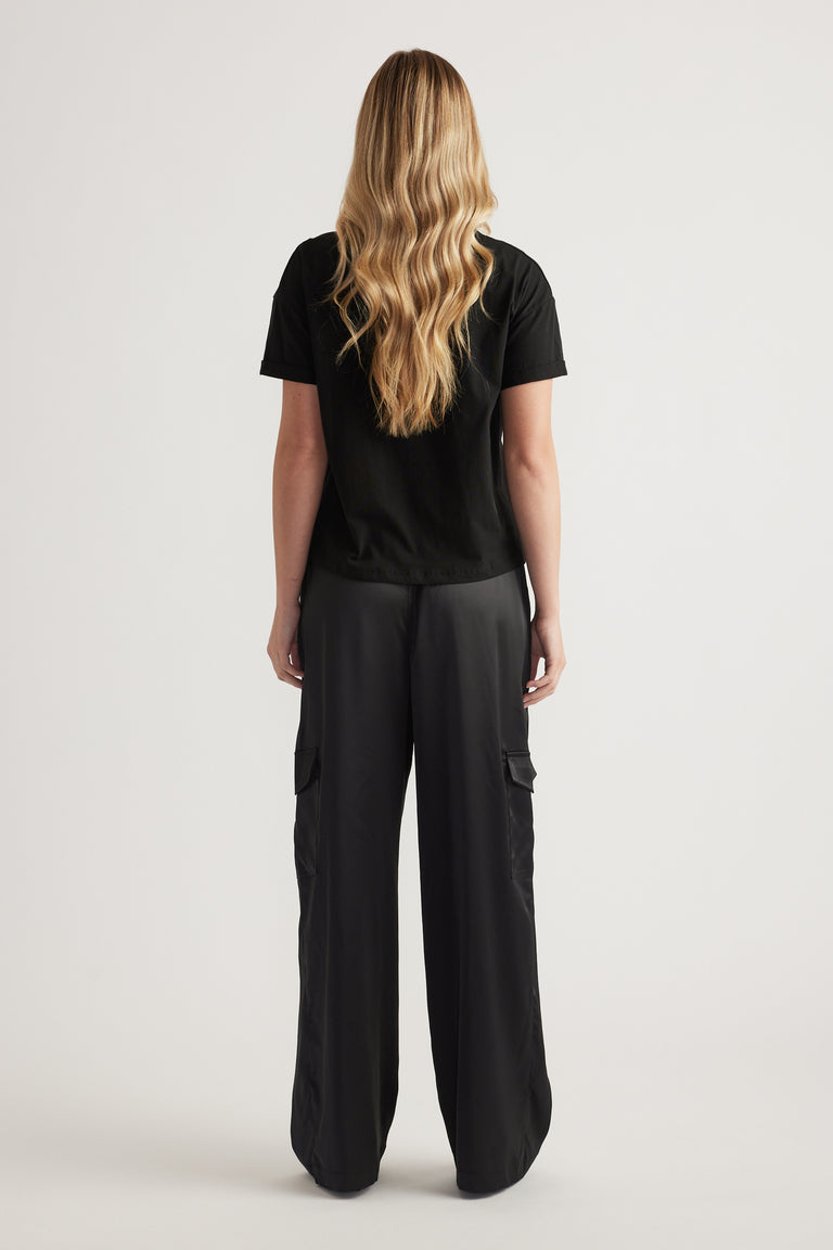 Annie Satin Cargo Pant