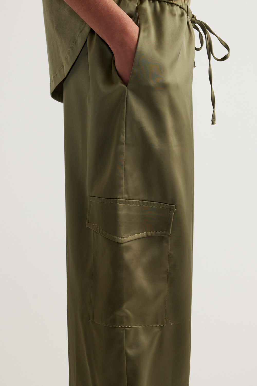 Annie Satin Cargo Pant