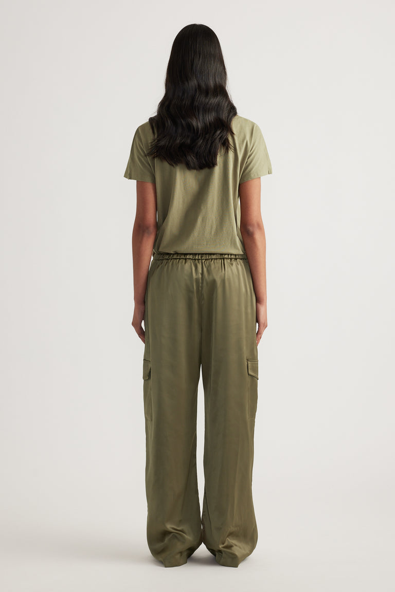 Annie Satin Cargo Pant