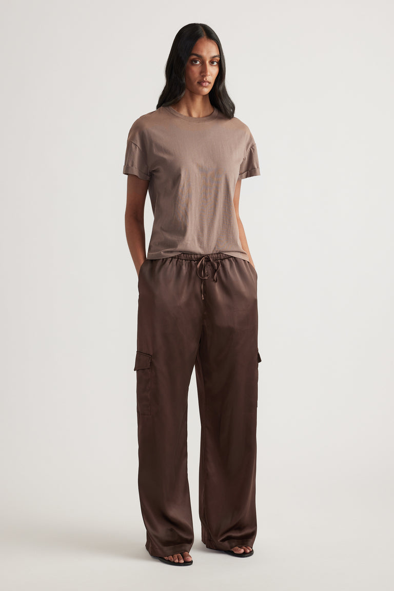 Annie Satin Cargo Pant
