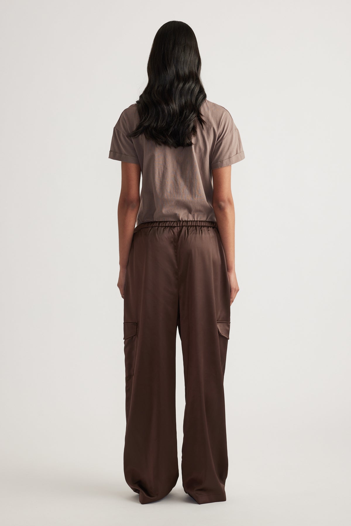 Annie Satin Cargo Pant
