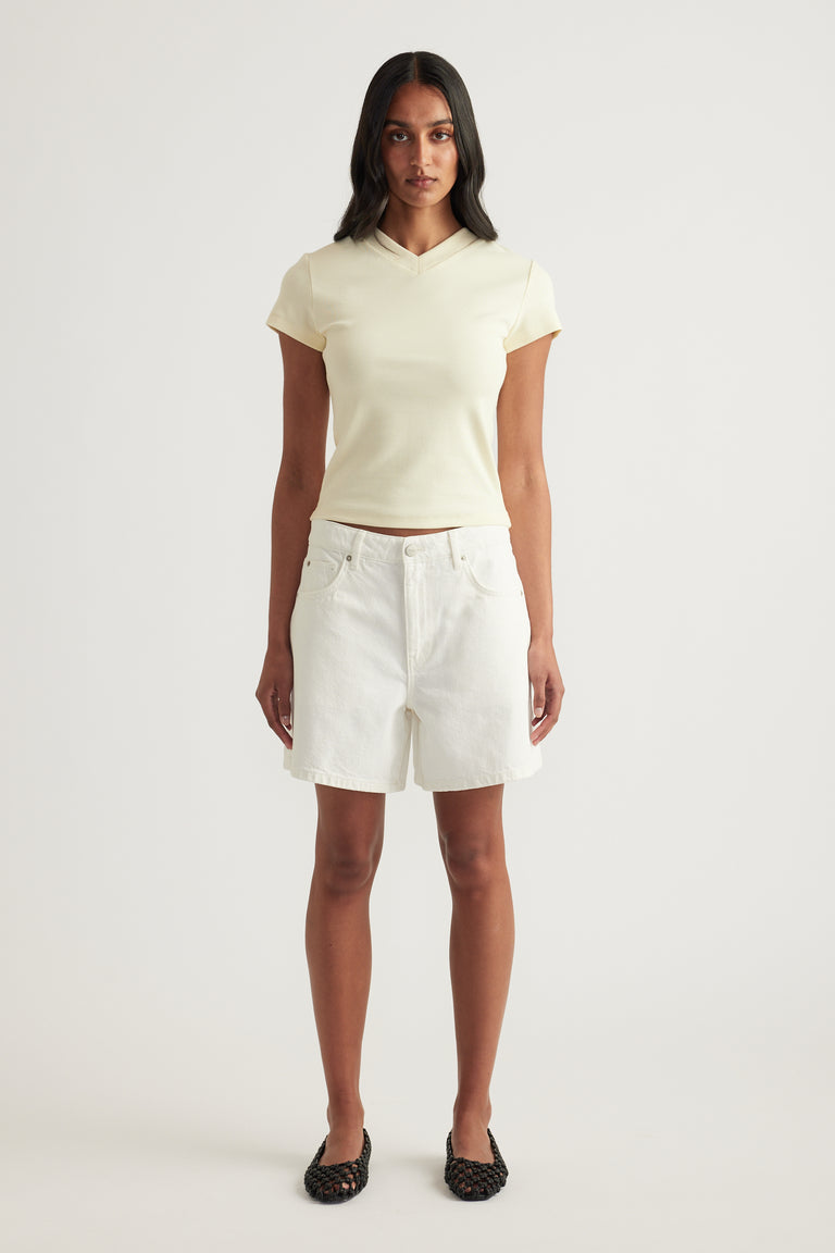 Flynn Fitted V Neck Tee