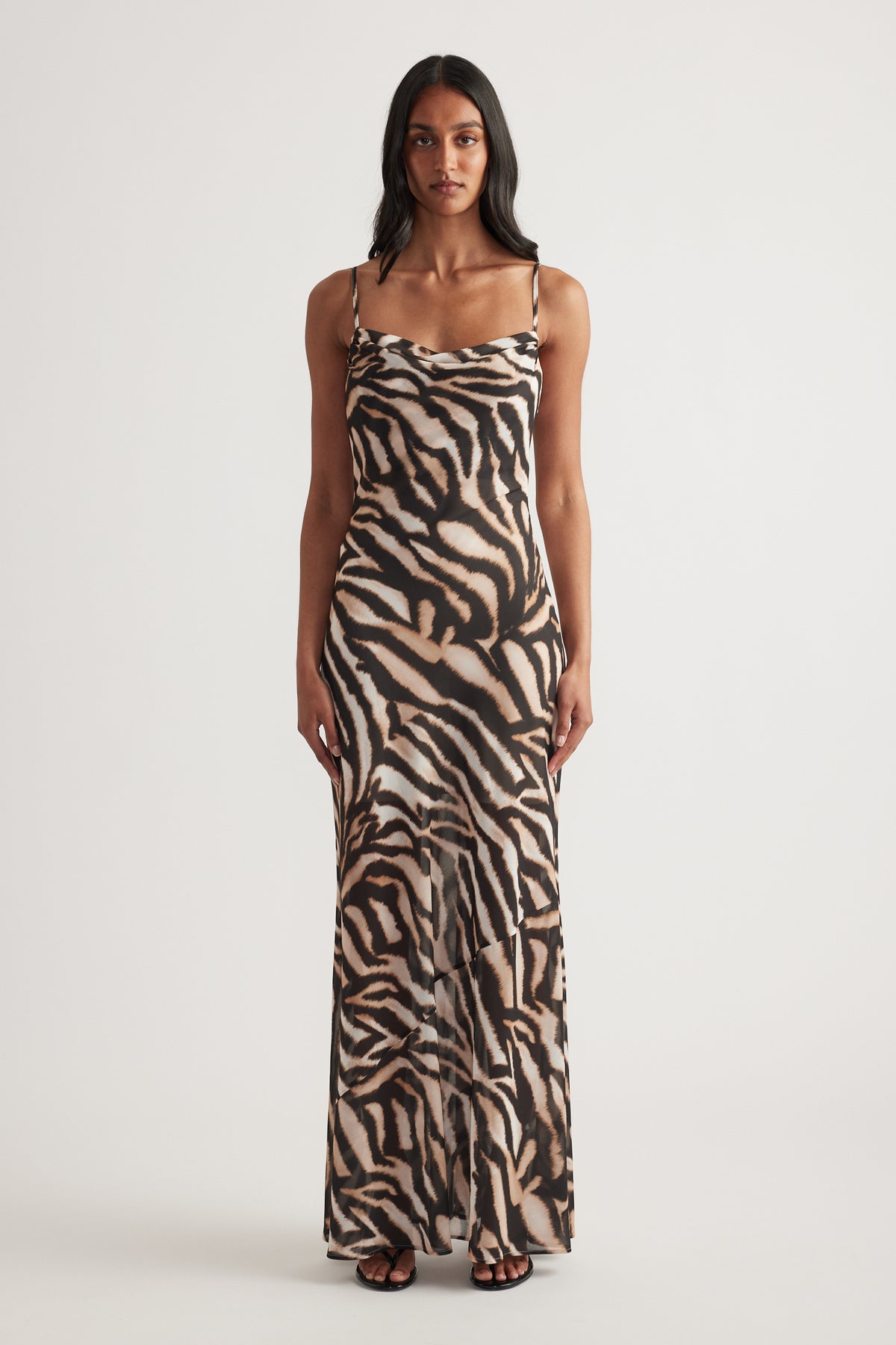 Emmanuella Sheer Maxi Dress