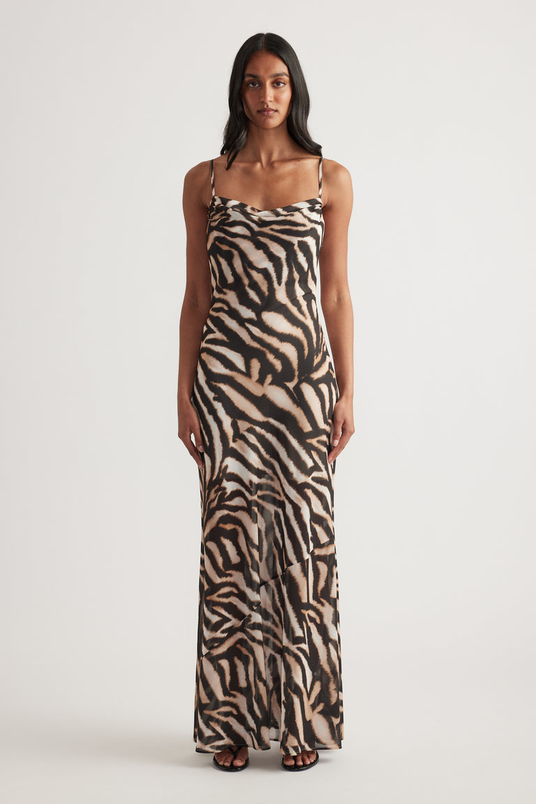 Emmanuella Sheer Maxi Dress