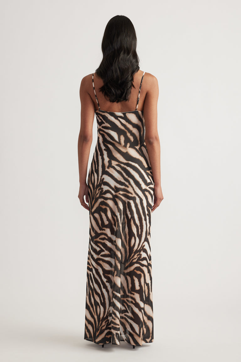 Emmanuella Sheer Maxi Dress
