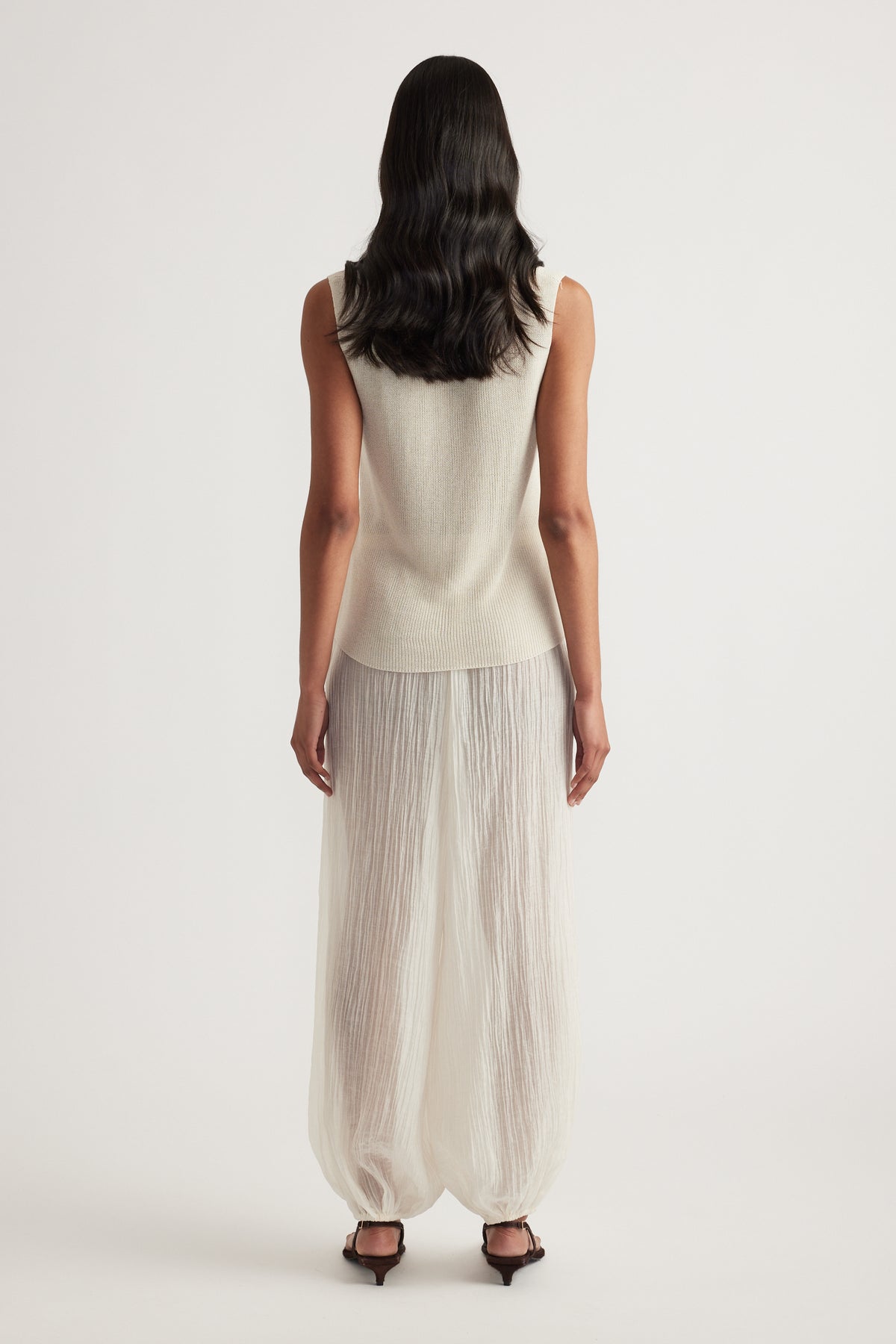 Bri Metallic Knit Tank