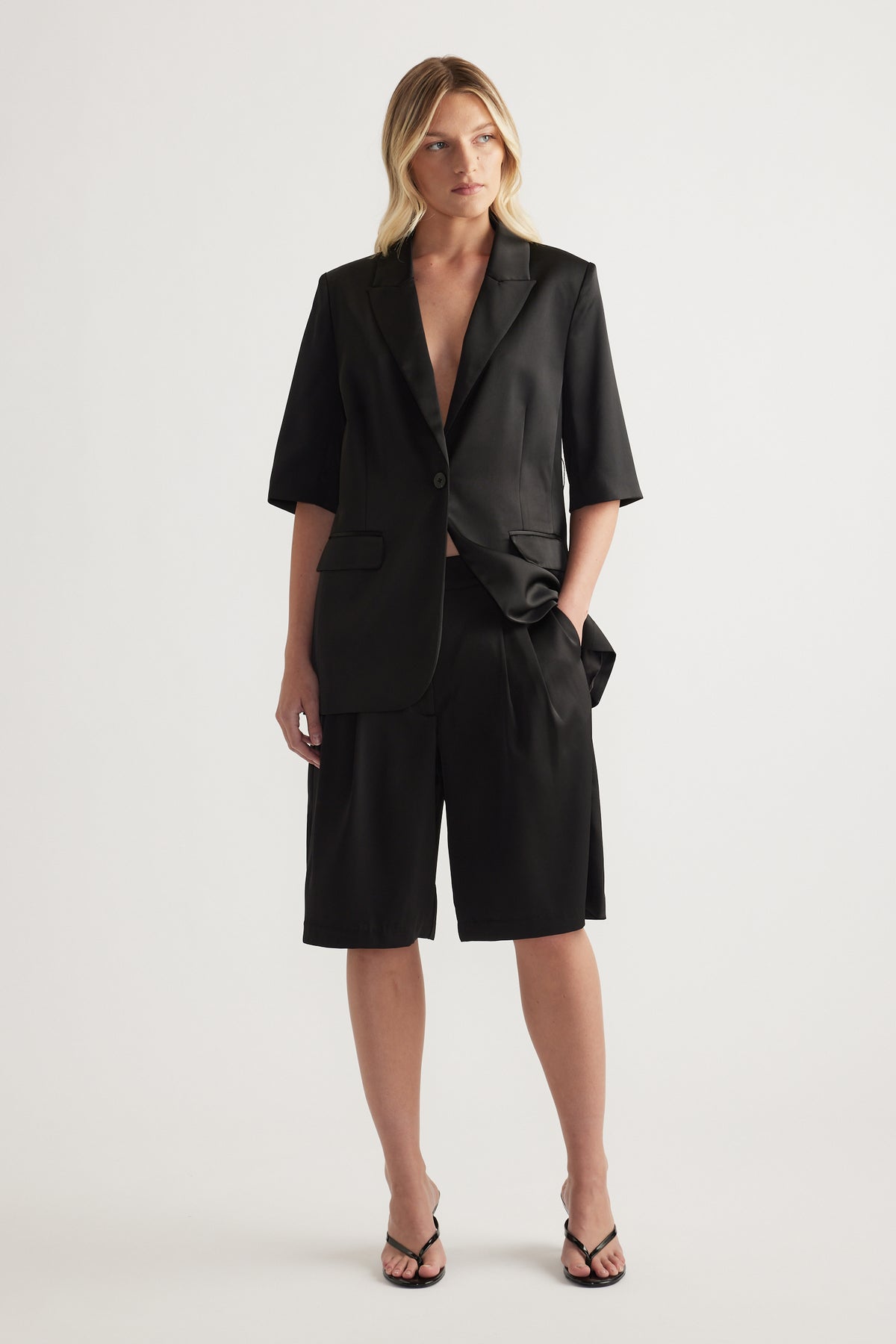 Jacquie Satin Blazer
