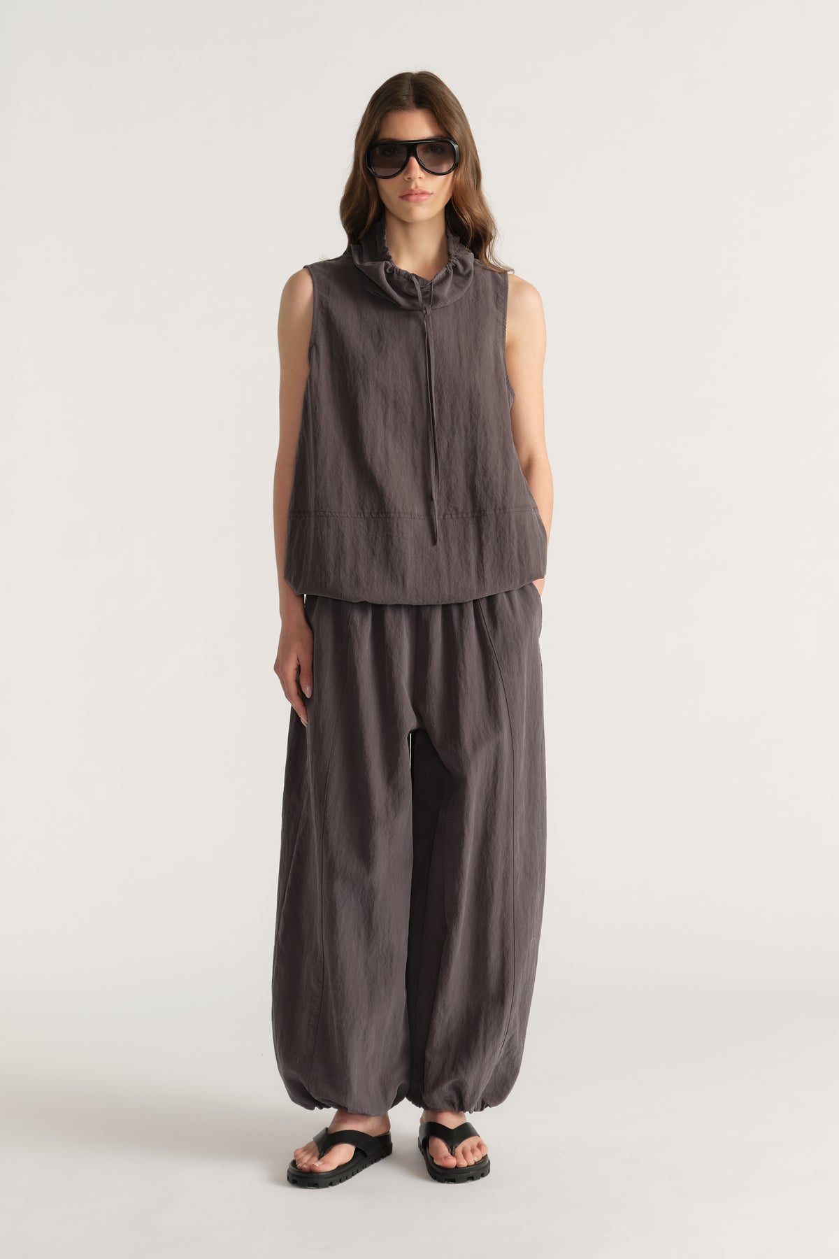 D-Luxe Funnel Neck Top