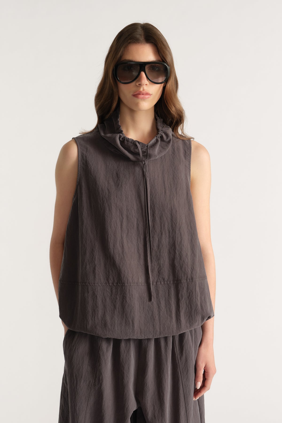 D-Luxe Funnel Neck Top