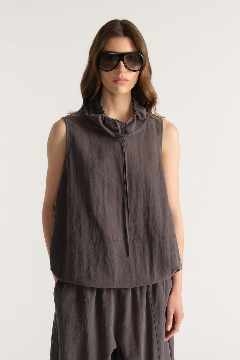 D-Luxe Funnel Neck Top