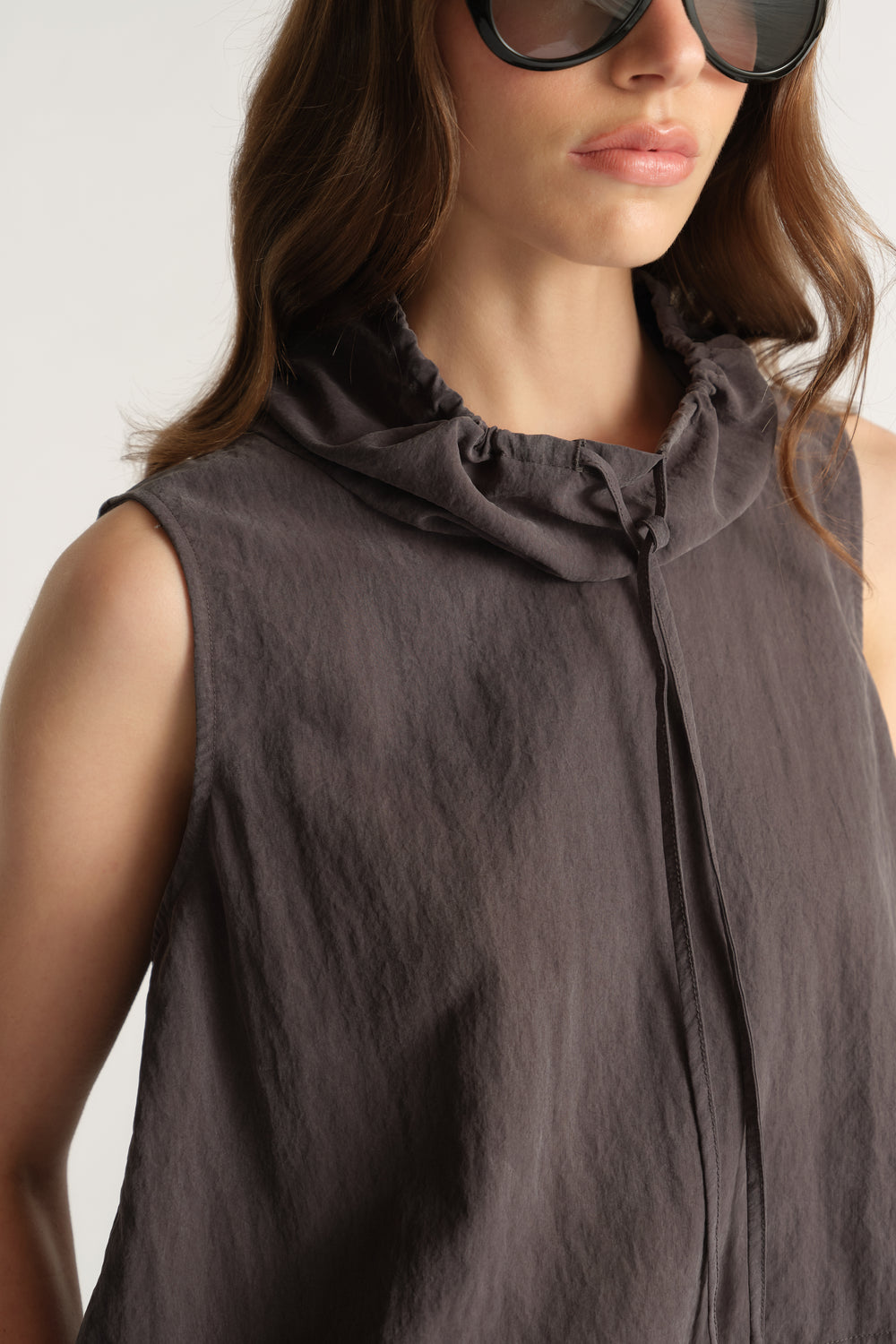 D-Luxe Funnel Neck Top