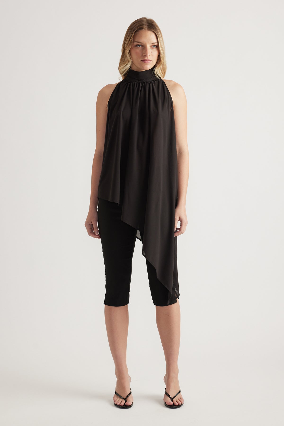 Kaia Georgette Halter Top