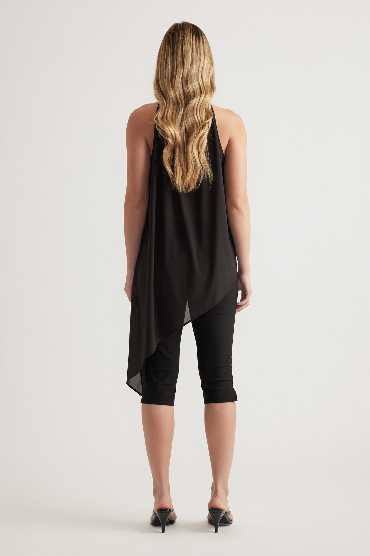 Kaia Georgette Halter Top