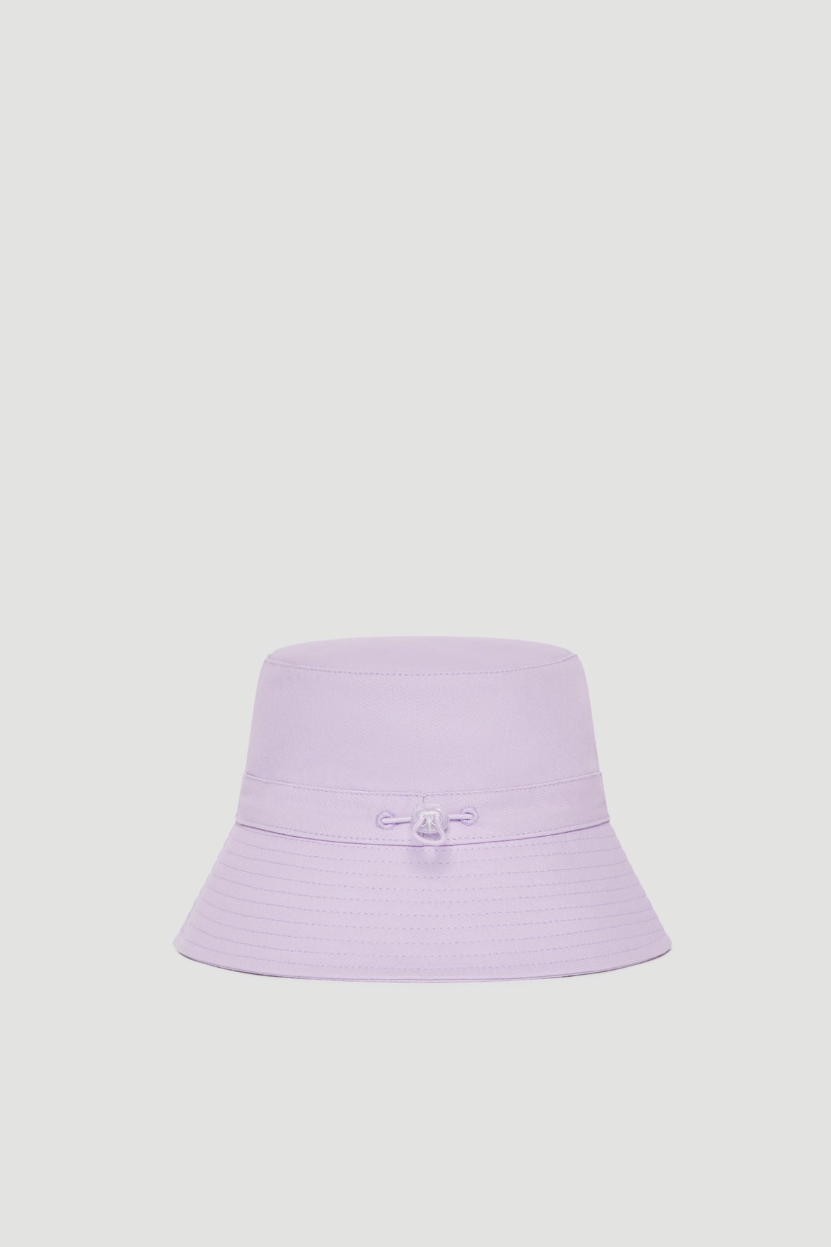 Lilac bucket hat with tonal logo detail and lightweight design