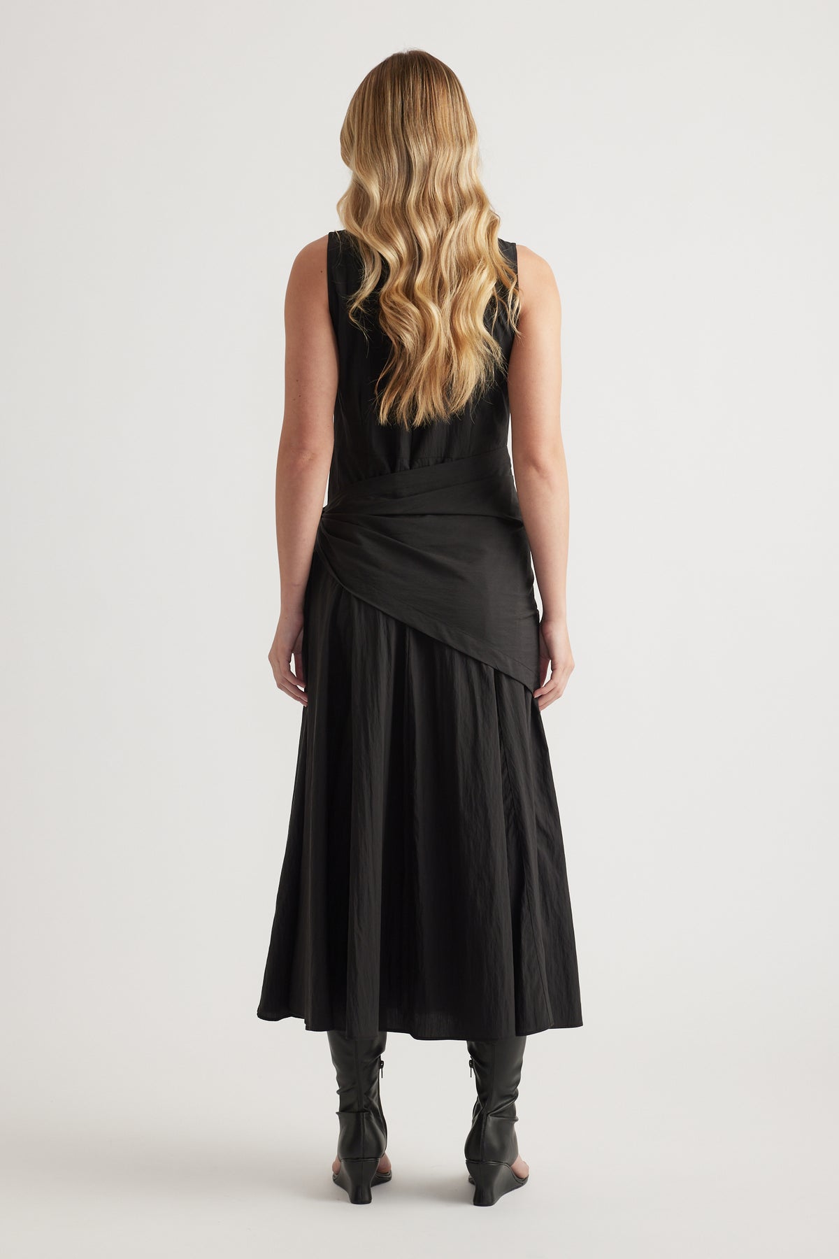 Isabelle Scarf Tie Midi Dress