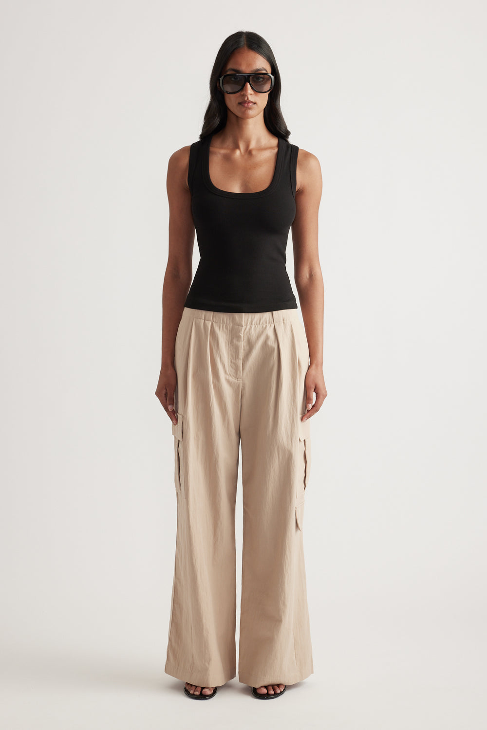 Lacey Scoop Neck Rib Tank