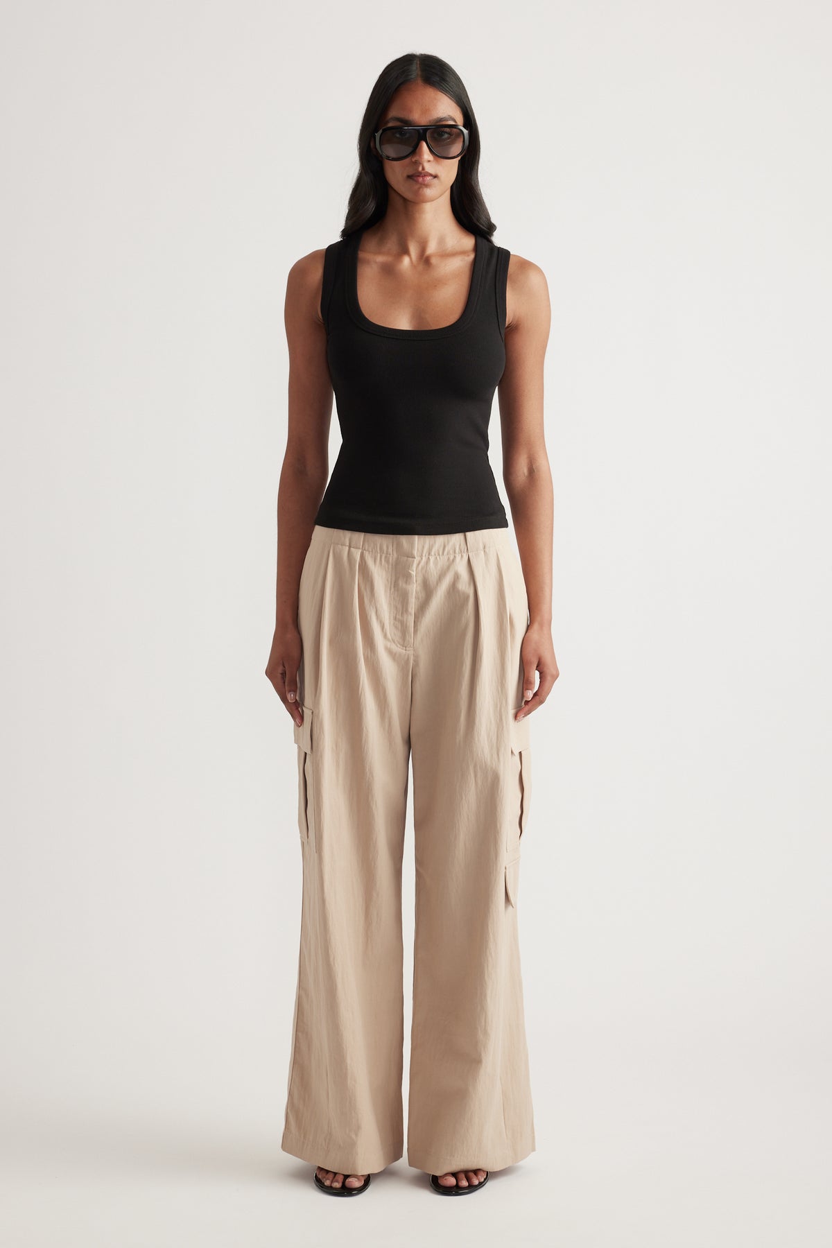 Lacey Scoop Neck Rib Tank