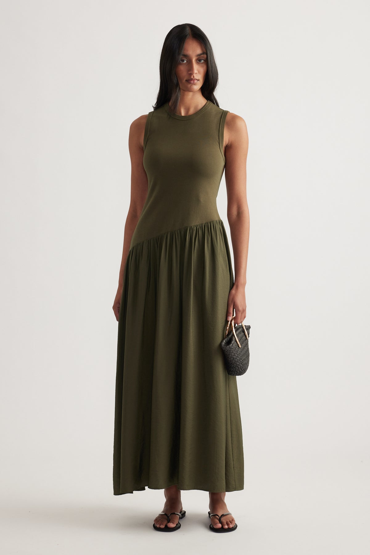 Grace Asymmetric Midi Dress