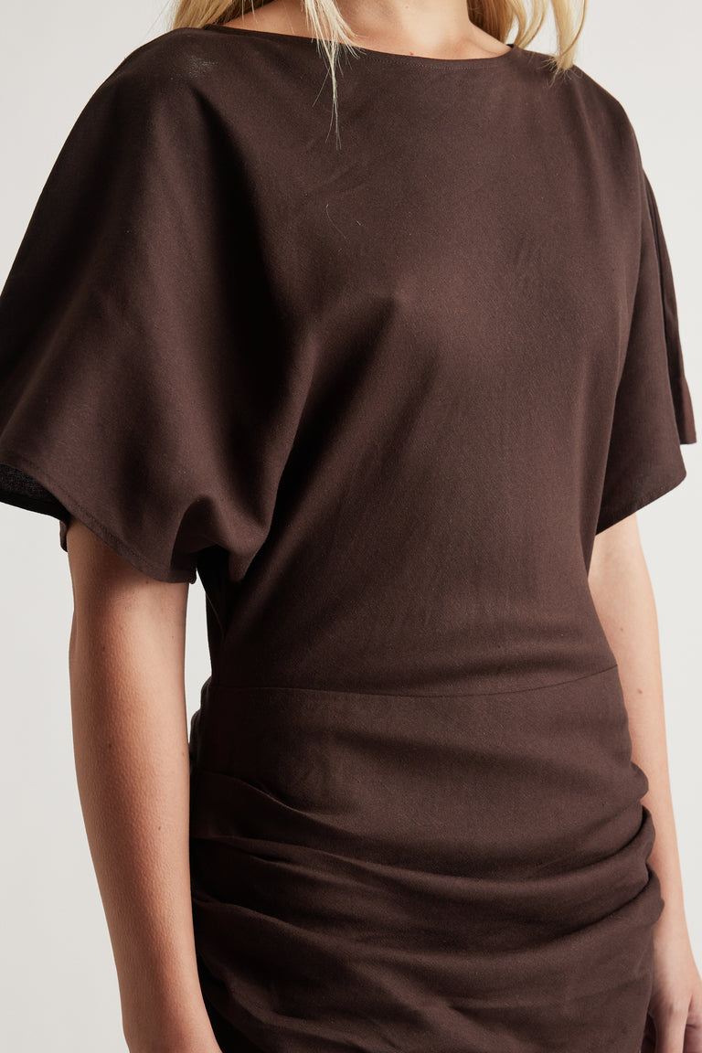 Julia Ruched Maxi Dress