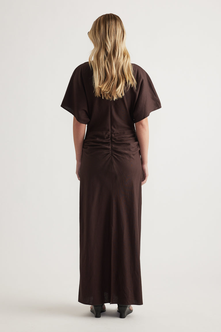 Julia Ruched Maxi Dress
