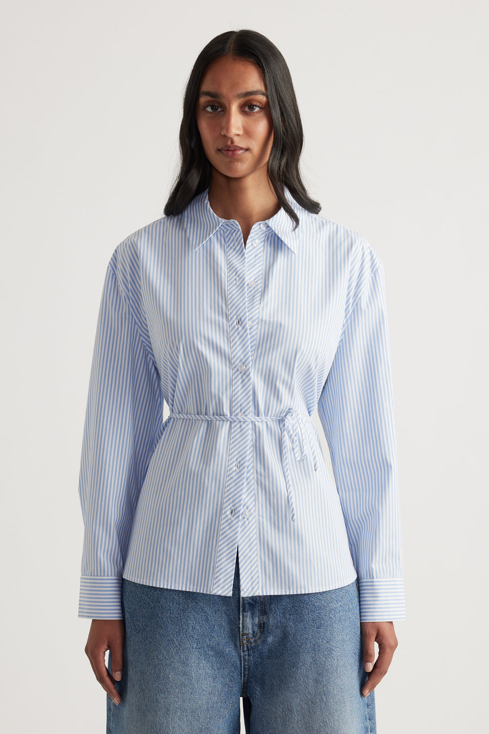 Lucy Cotton Side Tie Shirt