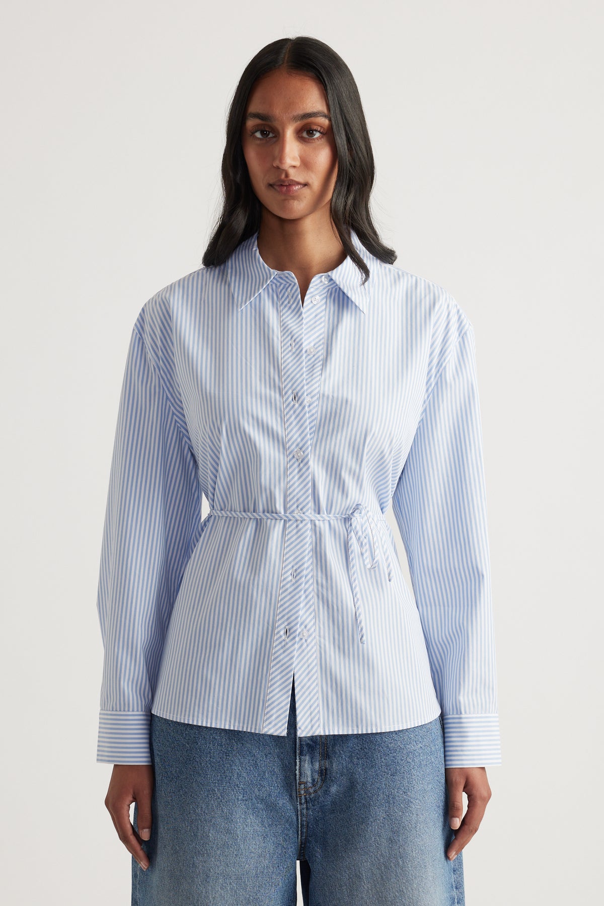 Lucy Cotton Side Tie Shirt