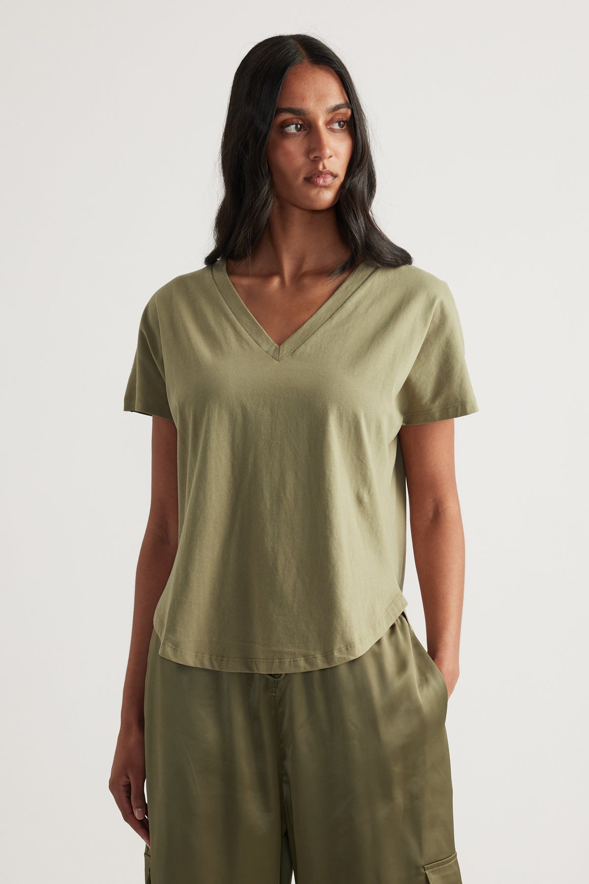 Maria V Neck Tee