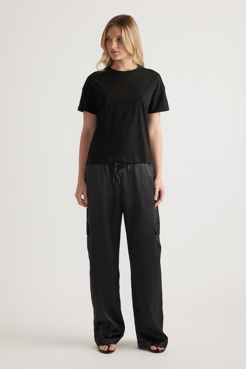 Maria Boxy Cropped Tee