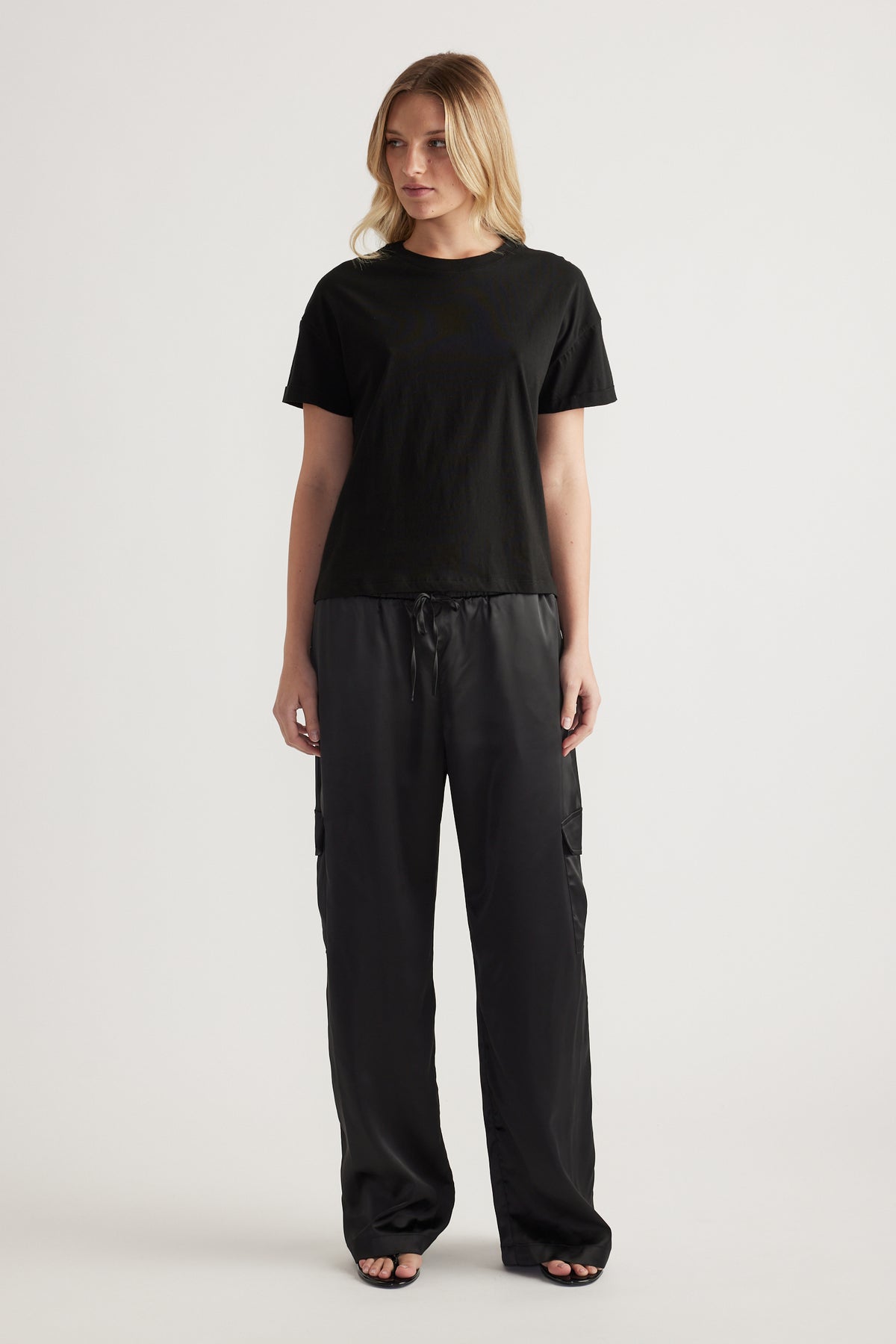 Maria Boxy Cropped Tee