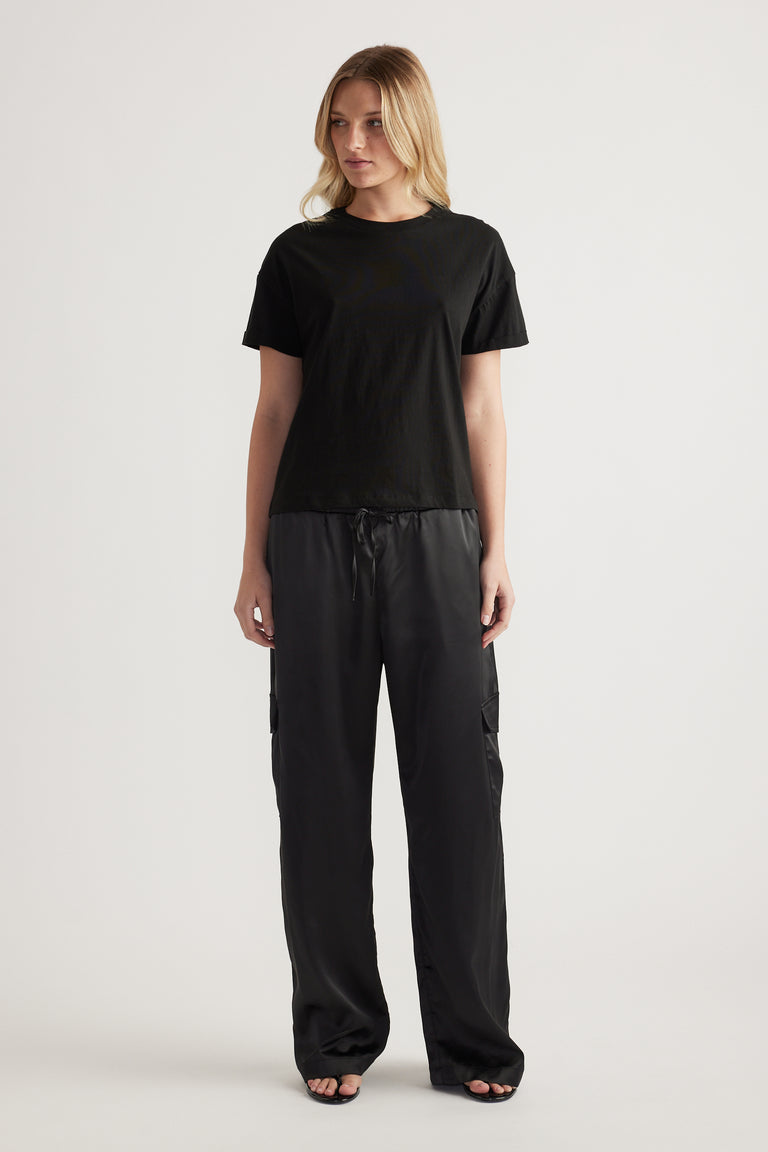 Maria Boxy Cropped Tee