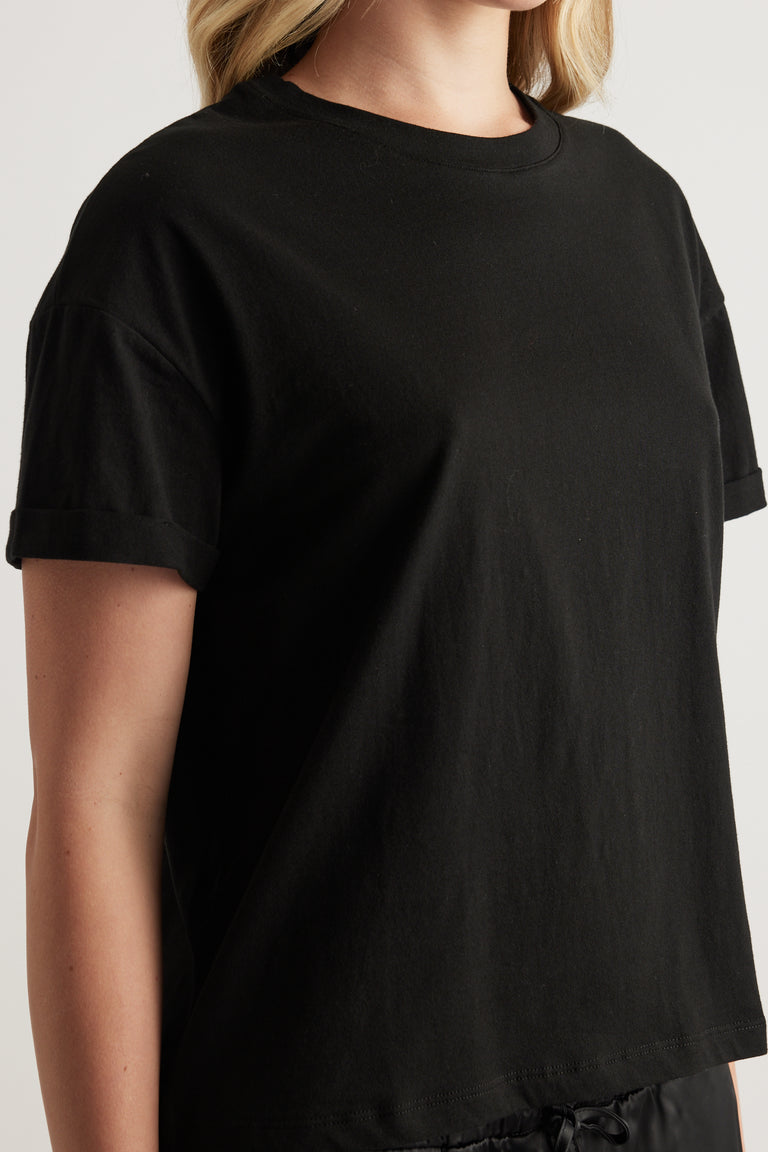 Maria Boxy Cropped Tee