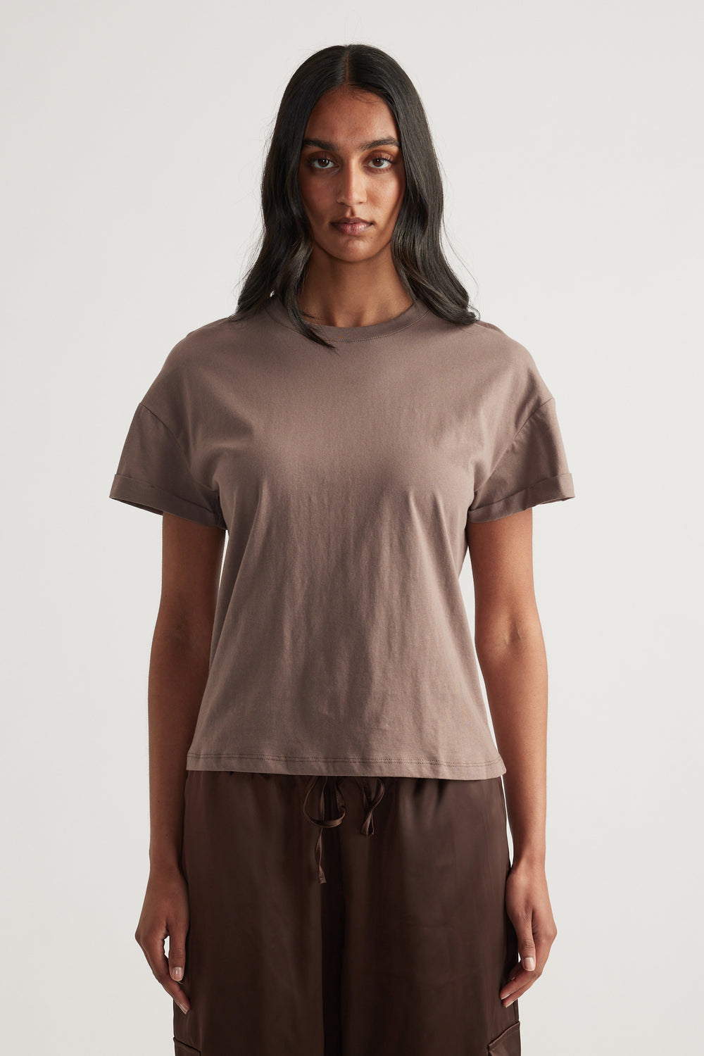 Maria Boxy Cropped Tee
