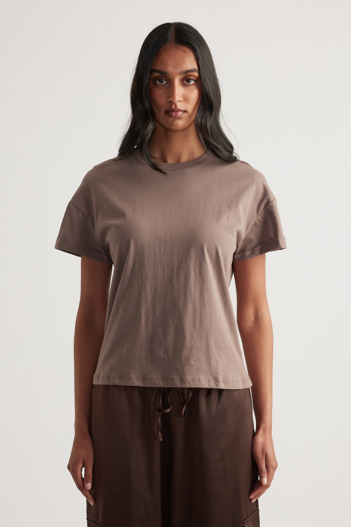 Maria Boxy Cropped Tee