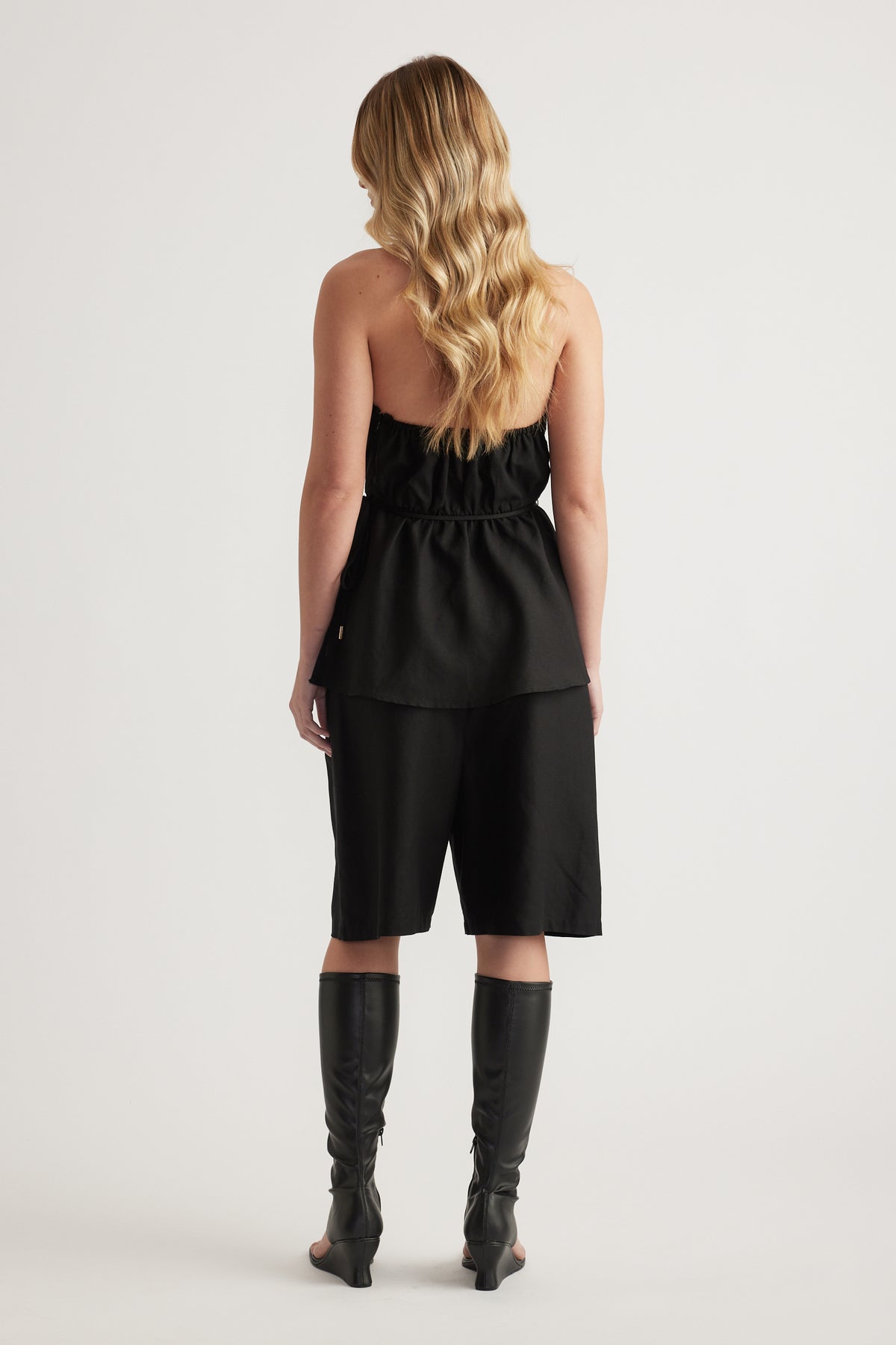 Gwen Linen Blend Halter Top