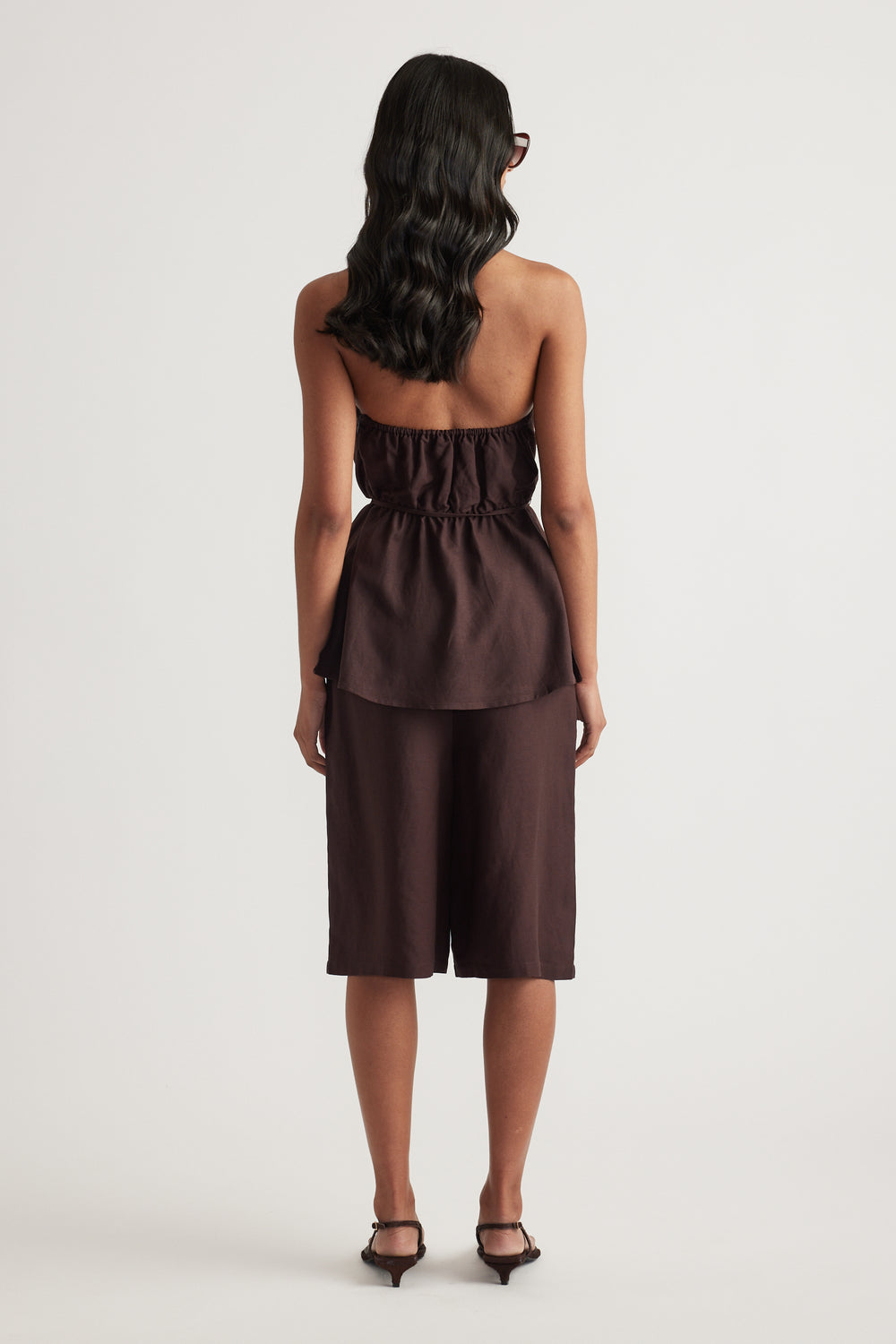 Gwen Linen Blend Halter Top
