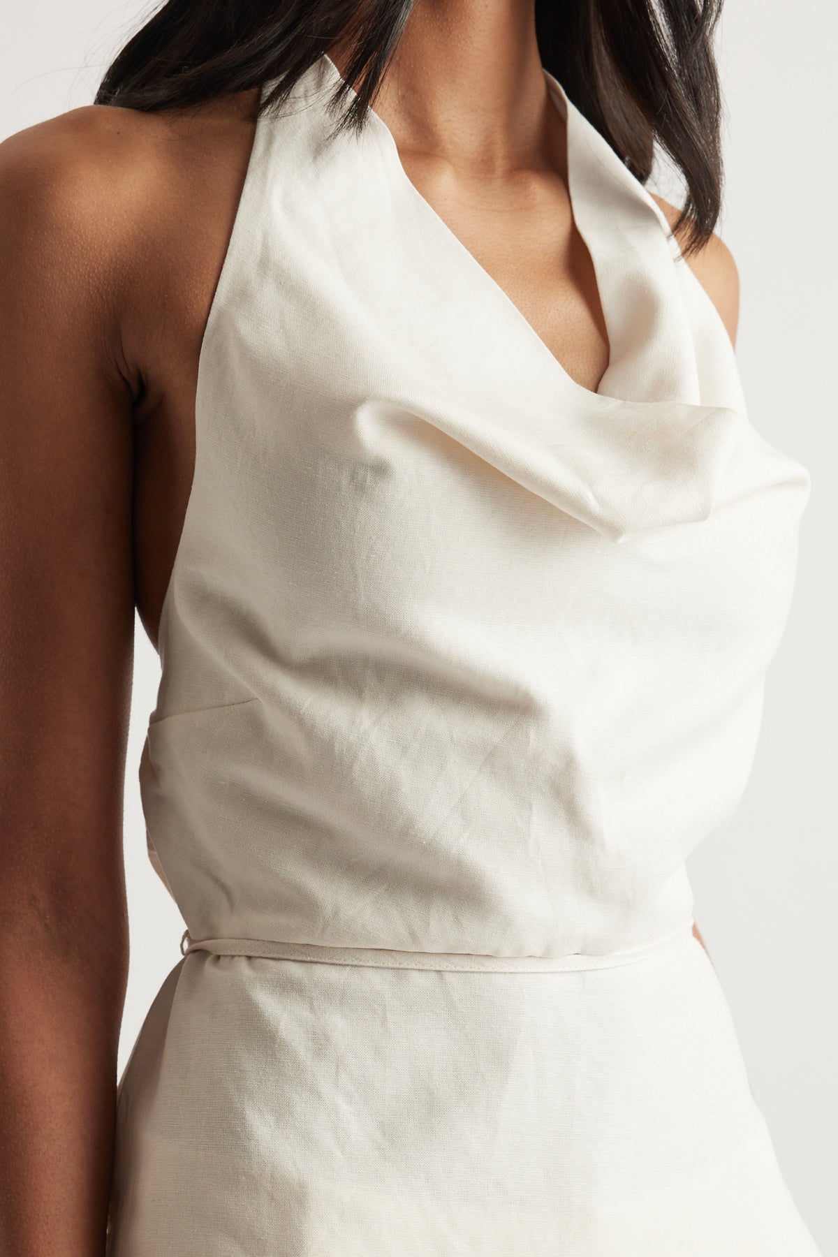 Gwen Linen Blend Halter Top