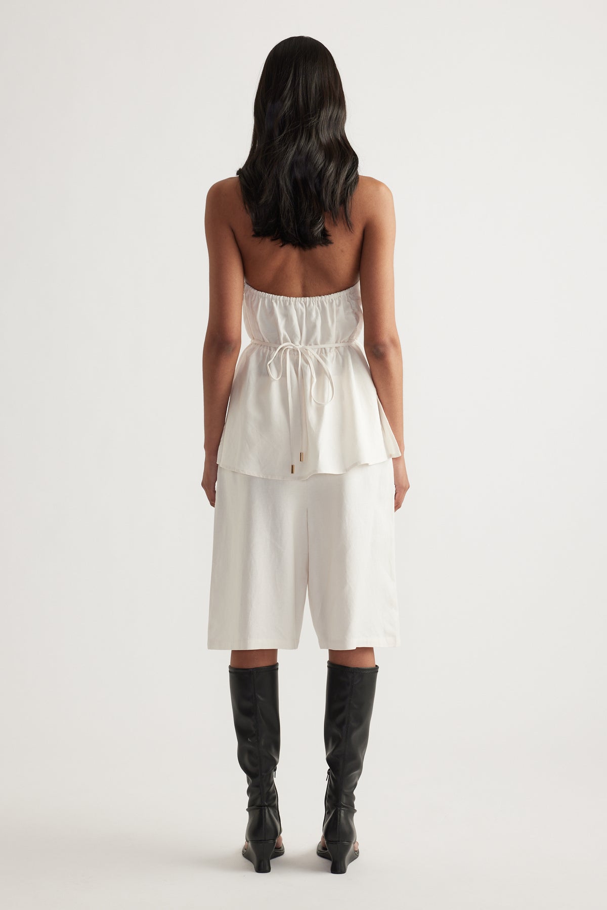 Gwen Linen Blend Halter Top