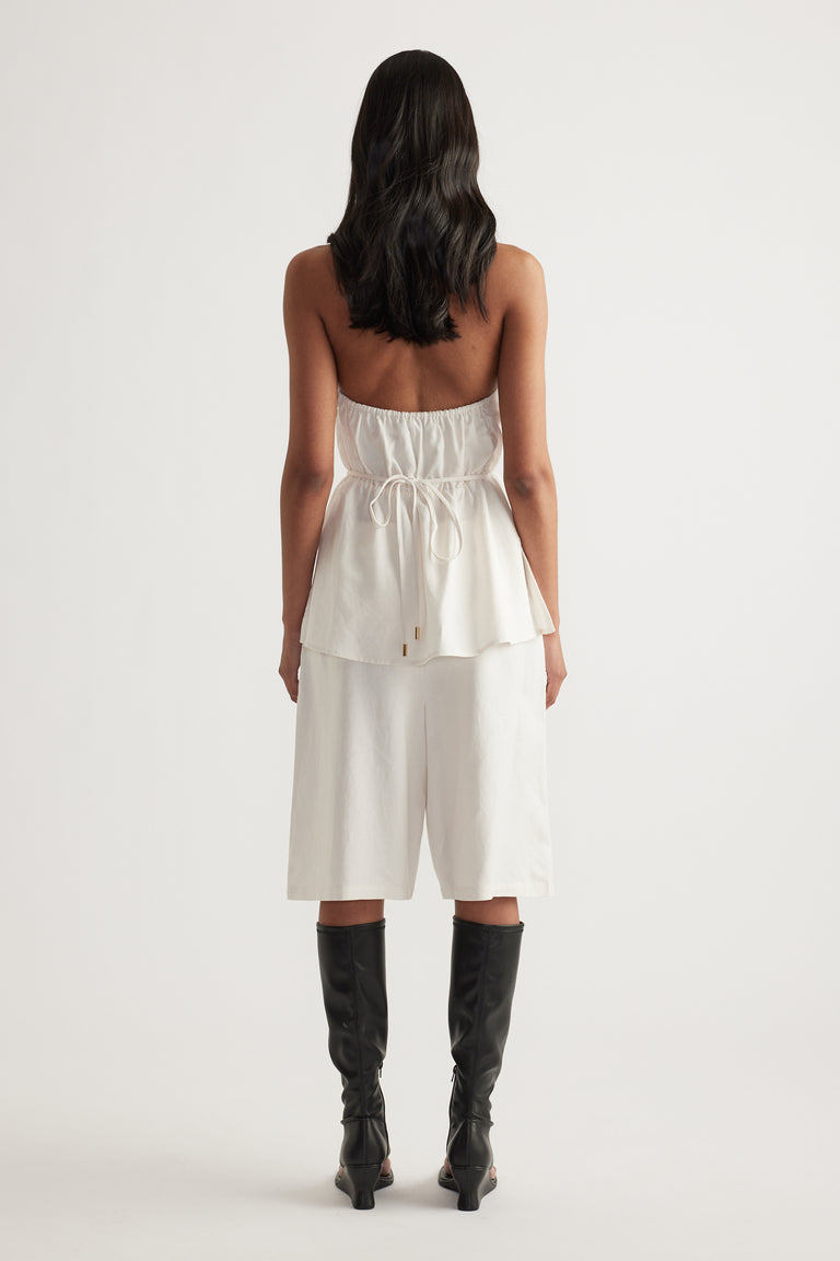Gwen Linen Blend Halter Top
