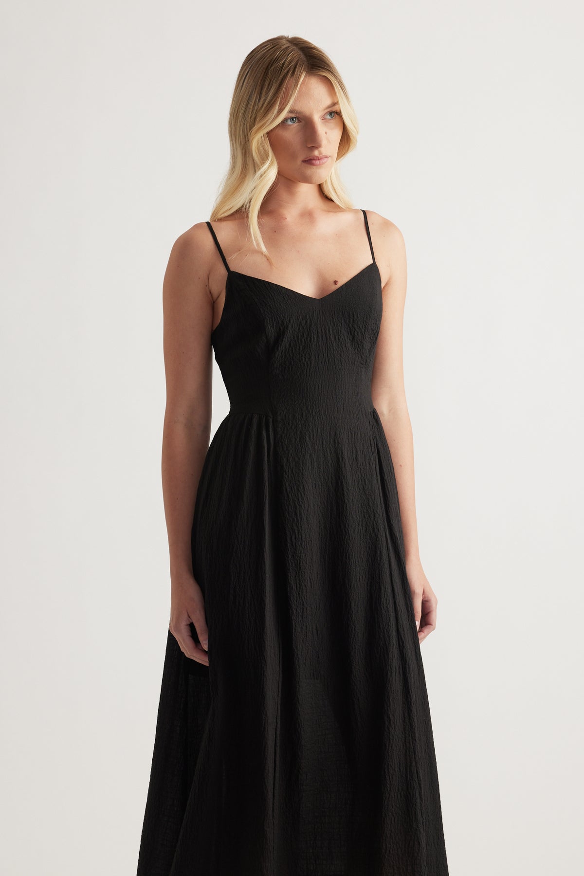 Maya Cinched Midi Dress